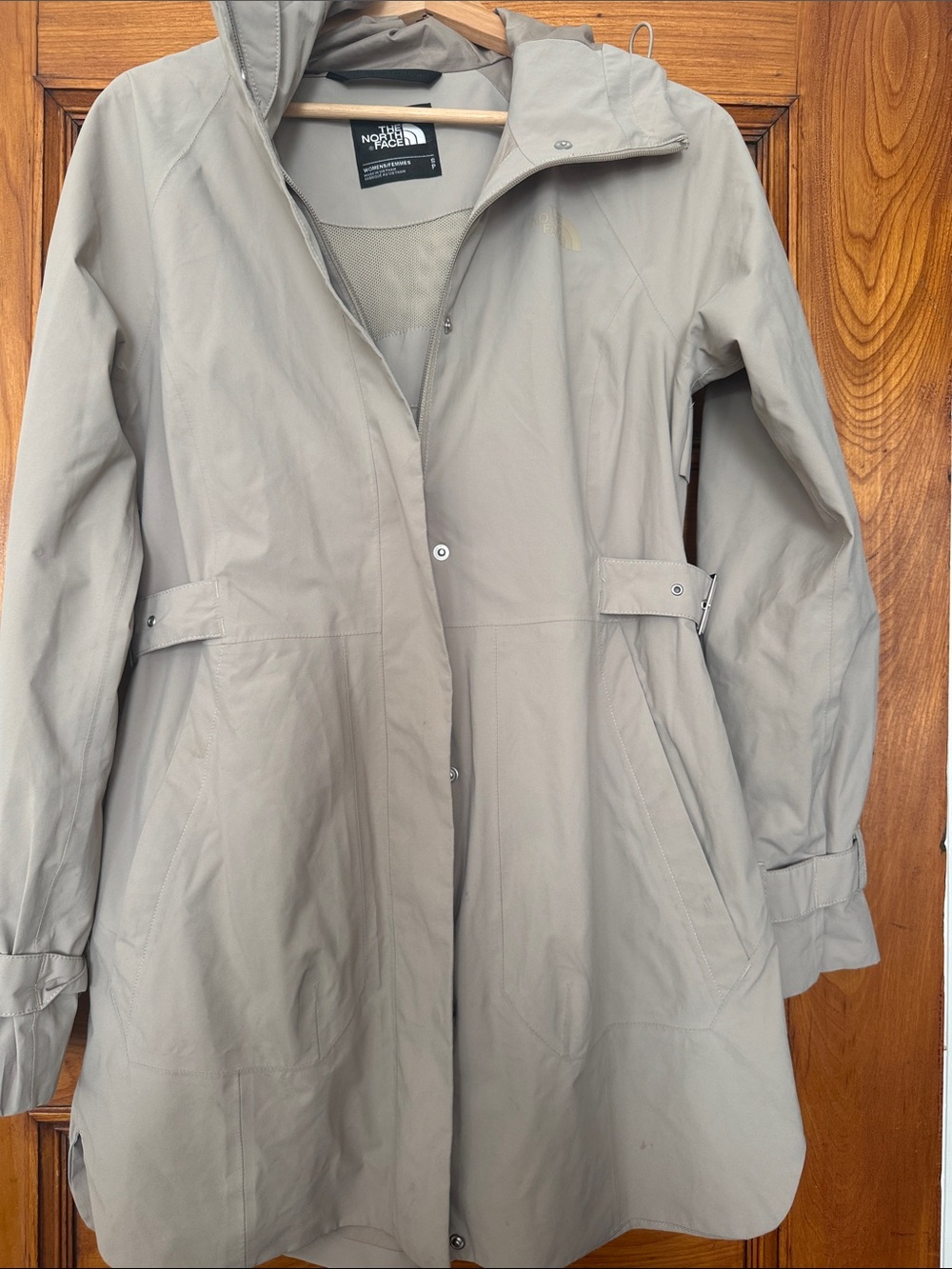 The North Face Women's Taupe Hooded Trench Coat